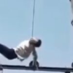 शराबी युवक  का 11 000 वोल्टेज ड्रामा